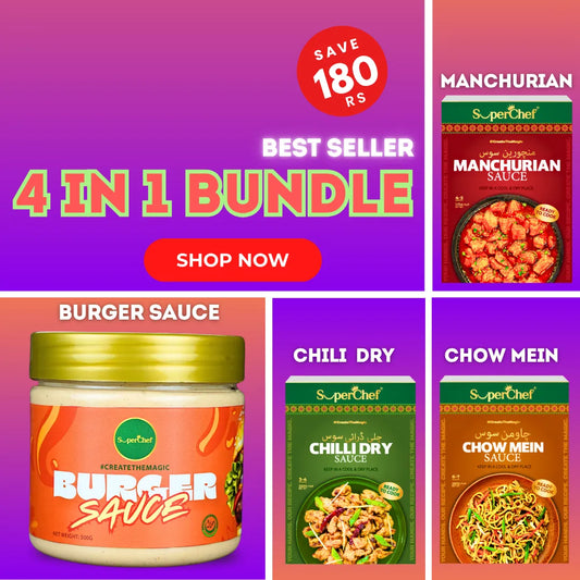 4-in-1 Bundle – Chinese Sauces & Burger Sauce (Spread) - Flavour Explosion!