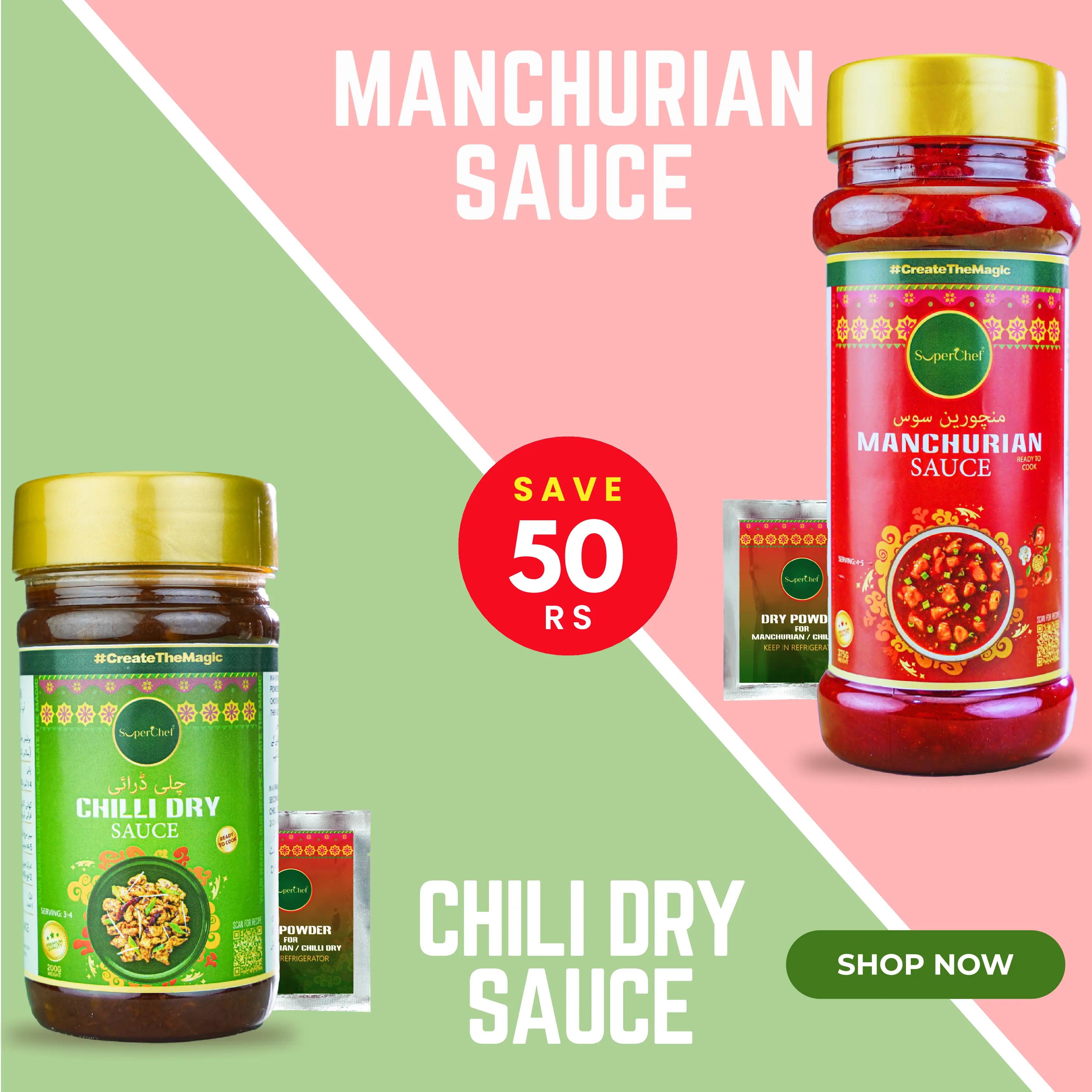 Chinese Feast Duo (Bundle) - Manchurian and Chili Dry