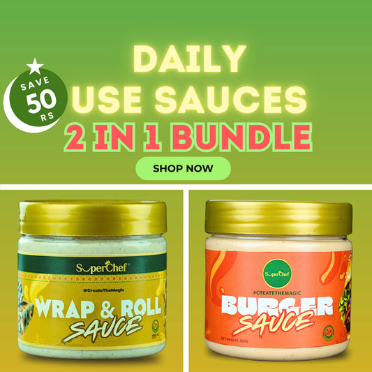2 In 1 Bundle - Daily Use Sauces Collection - Wrap & Roll and Burger