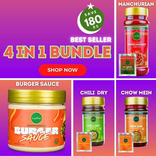 4-in-1 Bundle – Chinese Sauces & Burger Sauce (Spread) - Flavour Explosion!